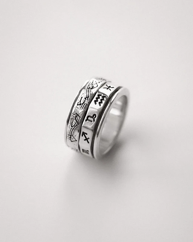 03-00-0613 Кольцо "Созвездие Зодиаков" (Ag 925)