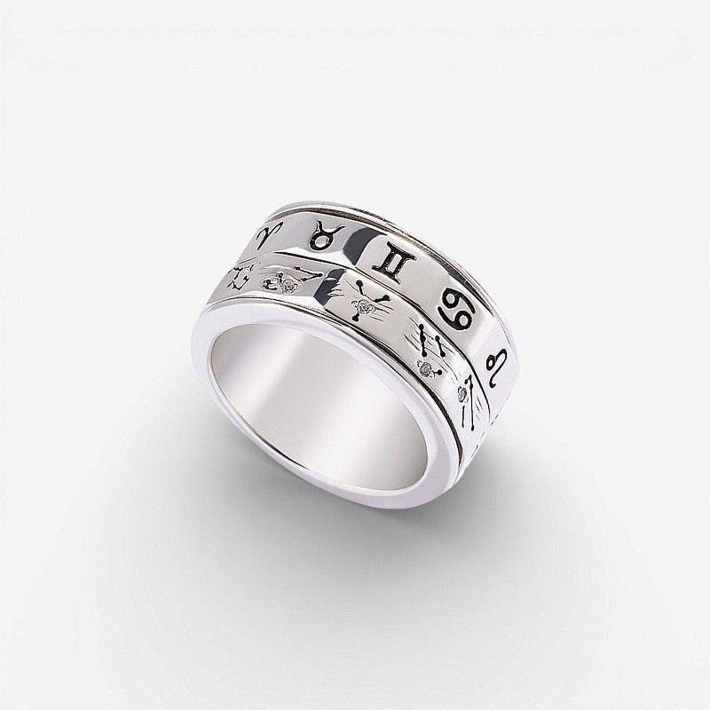 03-00-0613 Кольцо "Созвездие Зодиаков" (Ag 925)