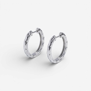 04-00-0734 Серьги Конго (мятые) (Ag 925)-1