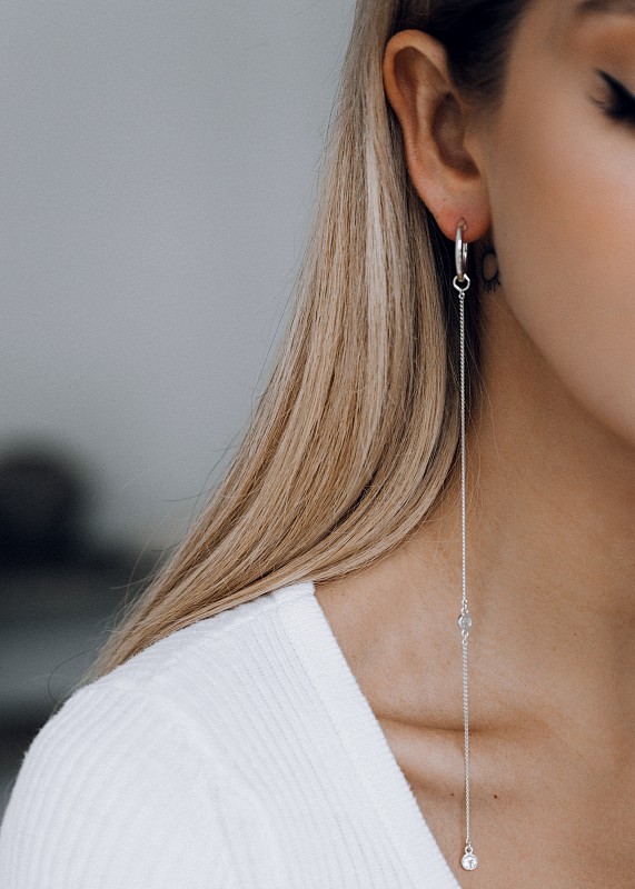 01-00-0451 Подвеска на серьгу Tears (Ag 925)