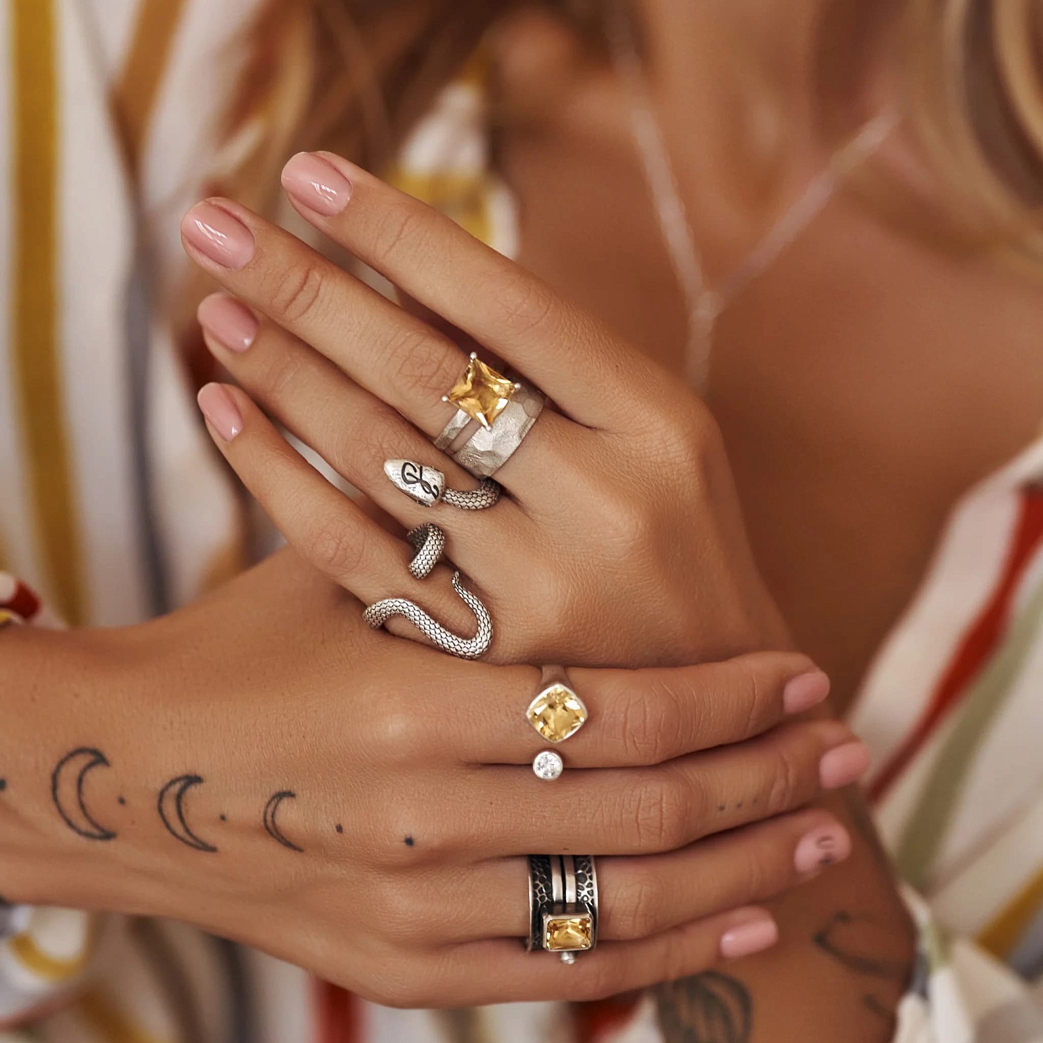 03-00-0555 Кольцо-двойное Snake (Ag 925)-4