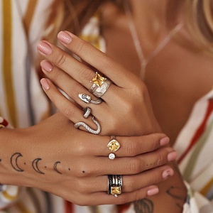 03-00-0555 Кольцо-двойное Snake (Ag 925)-4