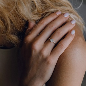 03-00-0609 Кольцо с топазом "Gloss" (Ag 925)-2