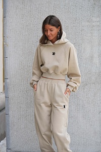 42-10-0015 Джоггеры FREEDOM Пыльно-бежевый-2
