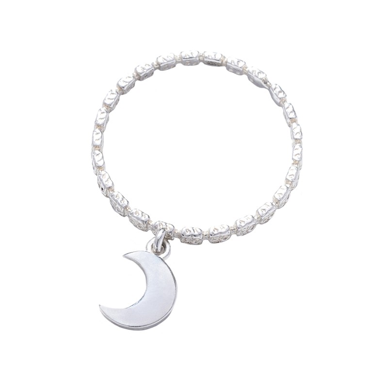 03-00-0062 Кольцо простое с подвеской "ЛУНА" (Ag 925)