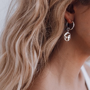 04-00-0277 Подвеска на серьгу Глобус (Ag 925)-4