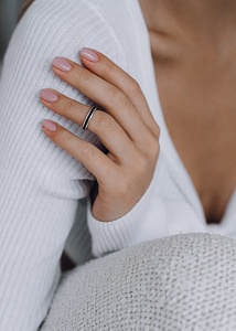 03-00-0302 Кольцо на фалангу с дорожкой черных цирконов (Ag 925)-5