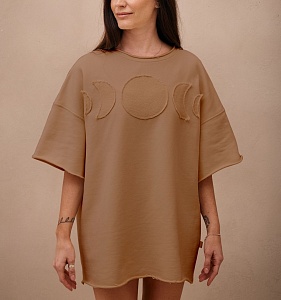 42-10-0062 Футболка "луны", кофейный-1