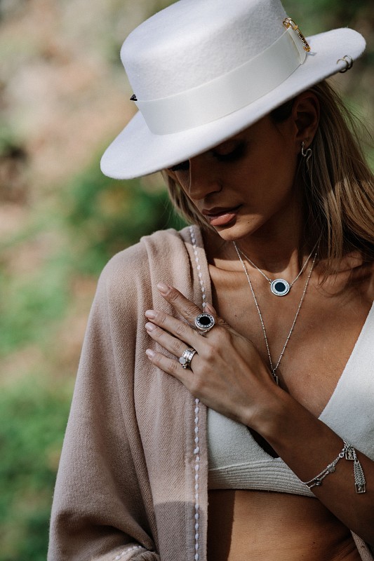 01-00-0141 Колье двустороннее Знаки зодиака (Ag 925)