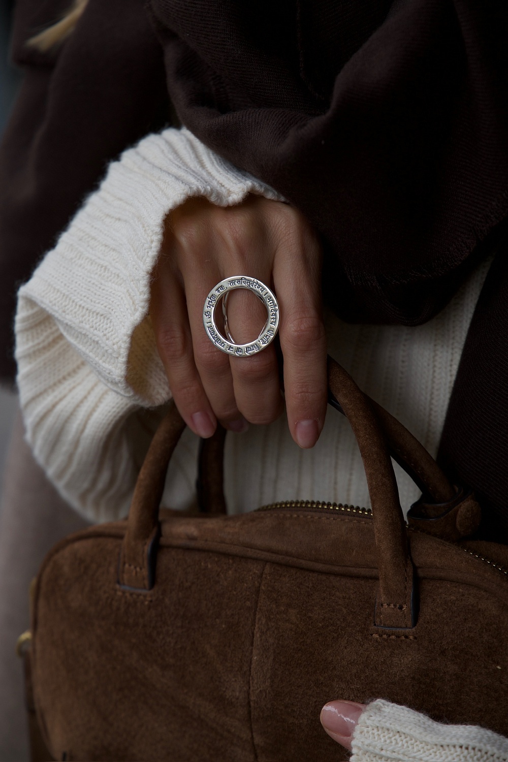 03-00-0644 Кольцо Гаятри мантра (Ag 925)-4