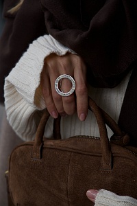 03-00-0644 Кольцо Гаятри мантра (Ag 925)-4