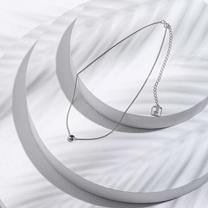 01-00-0207 Подвеска с аметистом (маленький круг) (Ag 925)-2