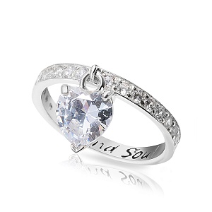 03-00-0578 Кольцо с подвеской Триллион (Ag 925)-1