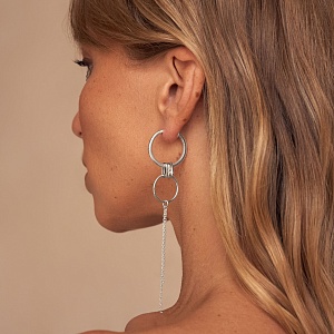 04-00-0733 Подвеска на серьгу с кольцом и цепочкой (Ag 925)-3