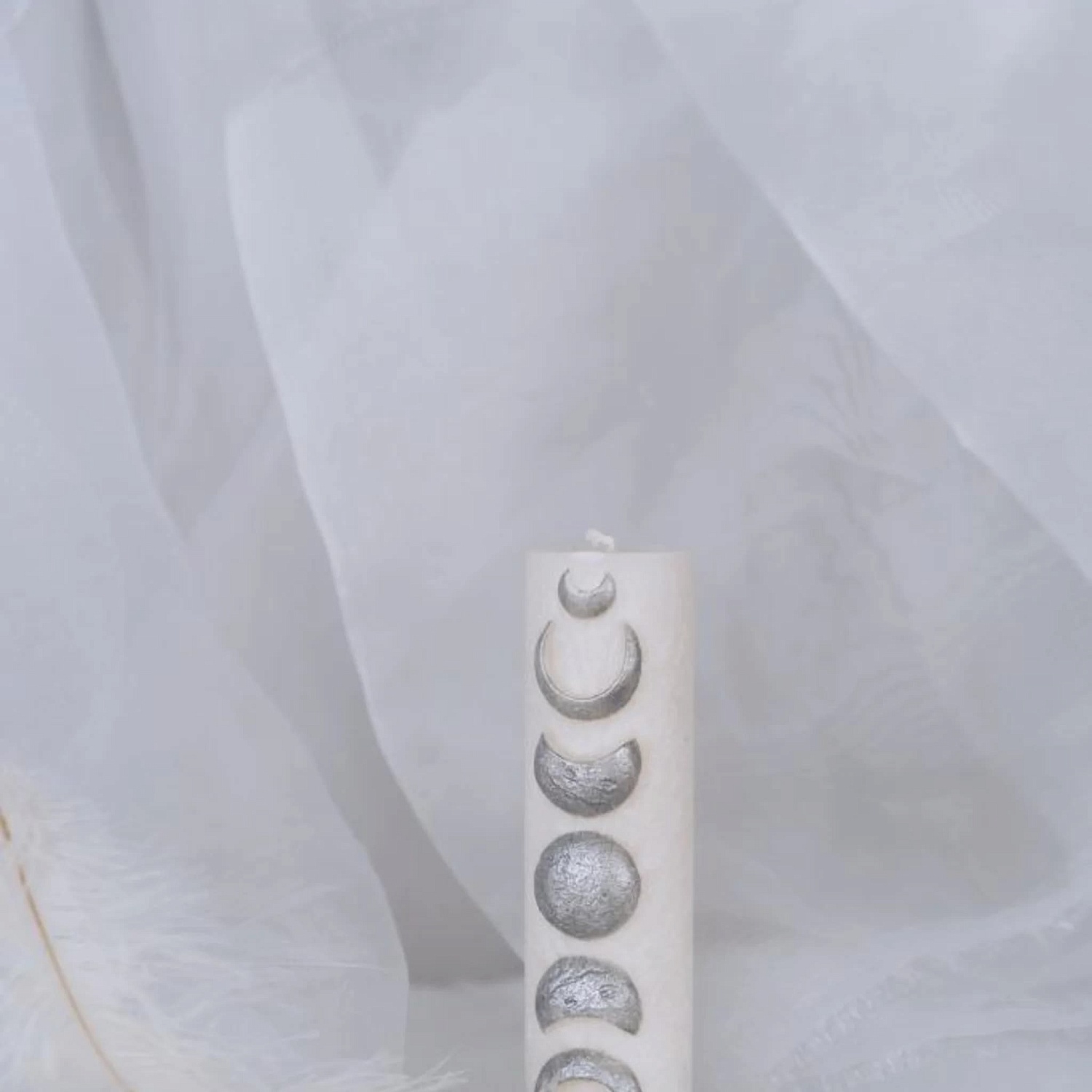 55-00-0001 Свеча "Фазы луны" белая-2