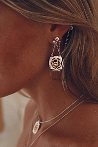 04-00-0765 Гвоздики с чакрой "Свадхистана" (Ag 925)-3