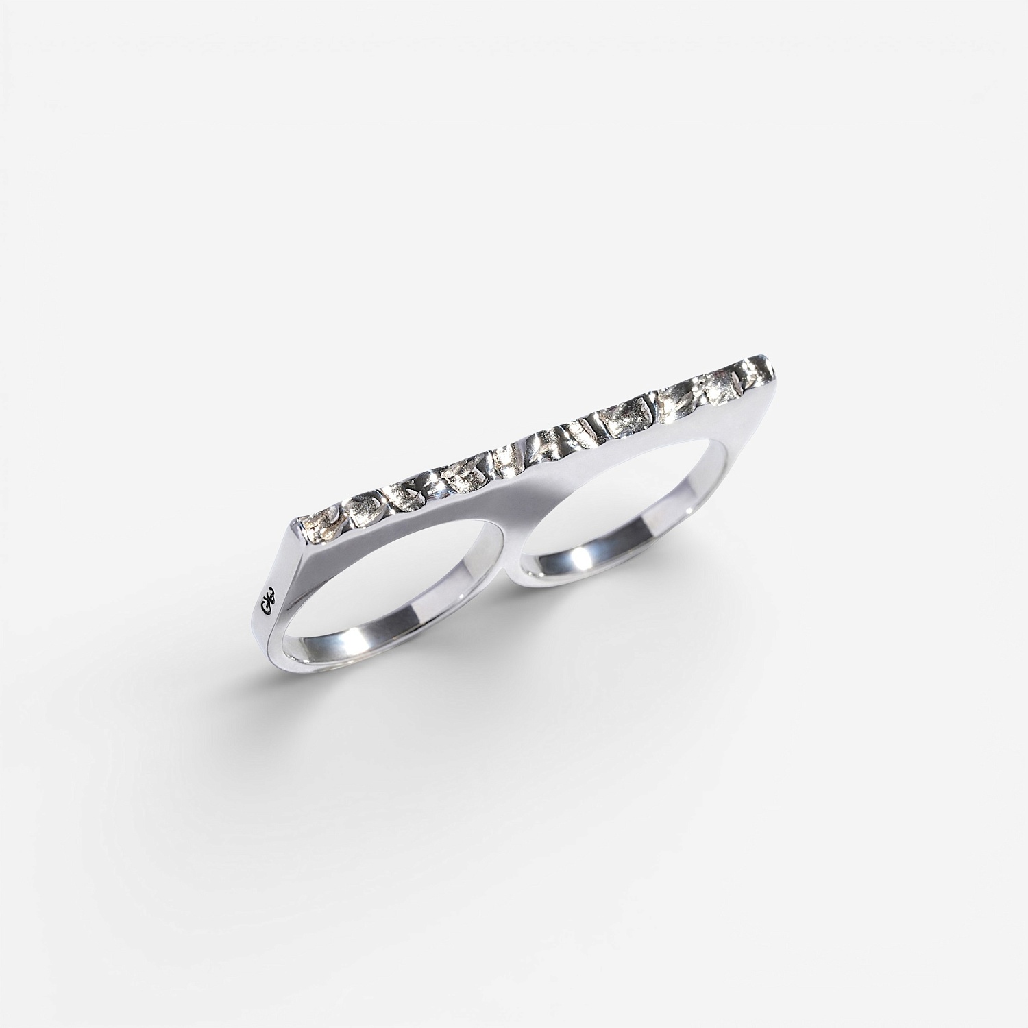 03-00-0602 Кольцо-двойное Кастет (Ag 925)-1