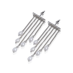 04-00-0360 Серьги "Fidelity" с жемчугом (Ag 925)-1