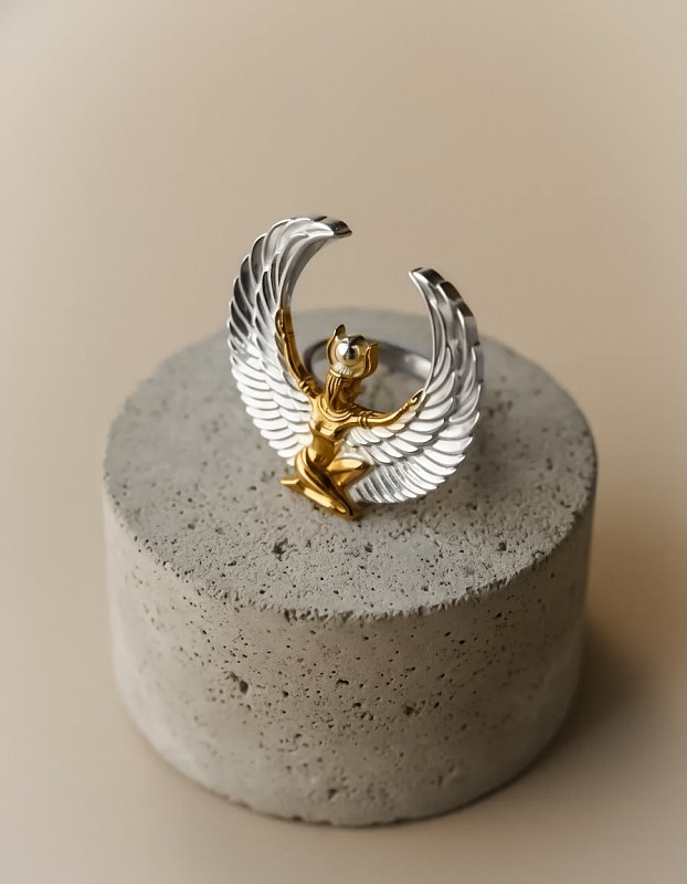 03-00-0645 Кольцо Исида (Ag 925)