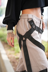 42-10-0050 Шорты BRAVE Серо-бежевый-2