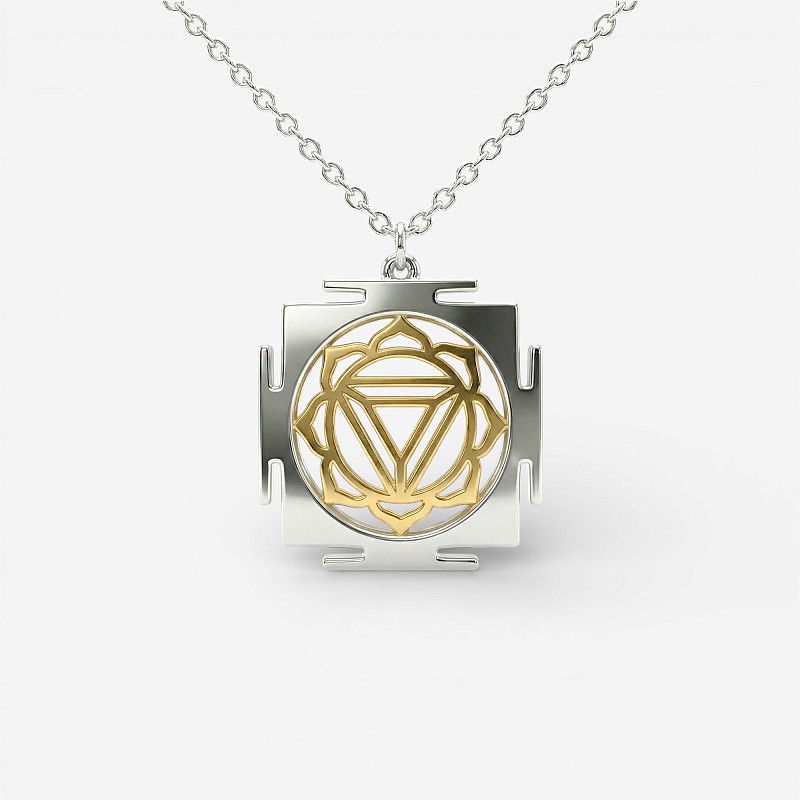 09-00-0067 Колье с чакрой "Манипура" (Ag 925)