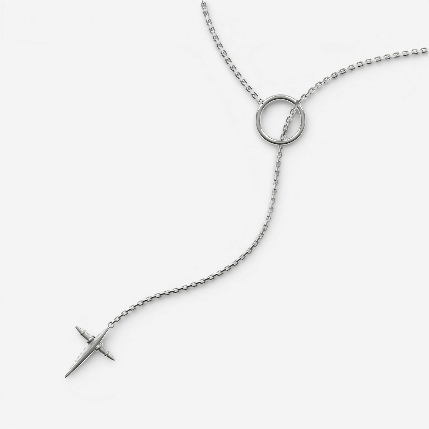 01-00-0365 Колье Меч мудрости (Ag 925)-1