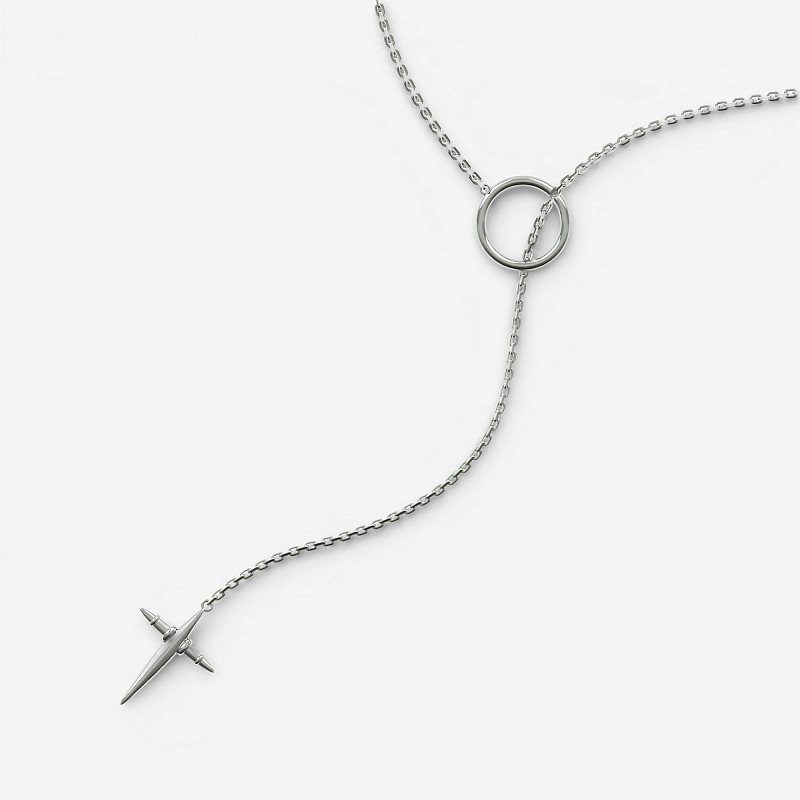 01-00-0365 Колье Меч мудрости (Ag 925)