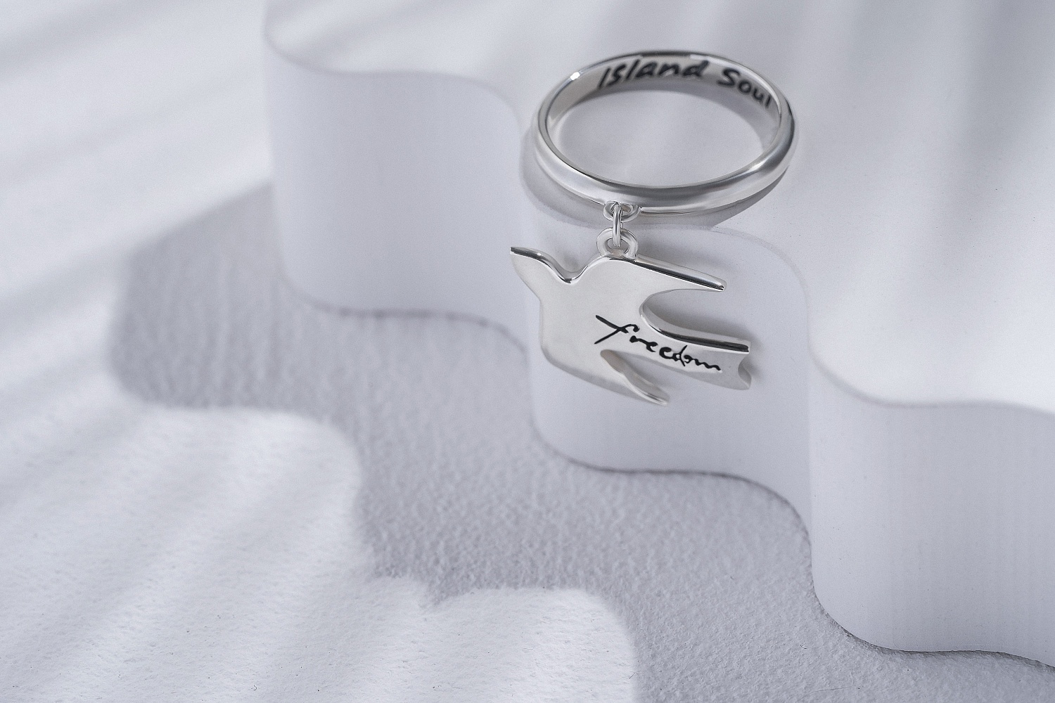 03-00-0569 Кольцо с подвеской "Freedom" (Ag 925)-4