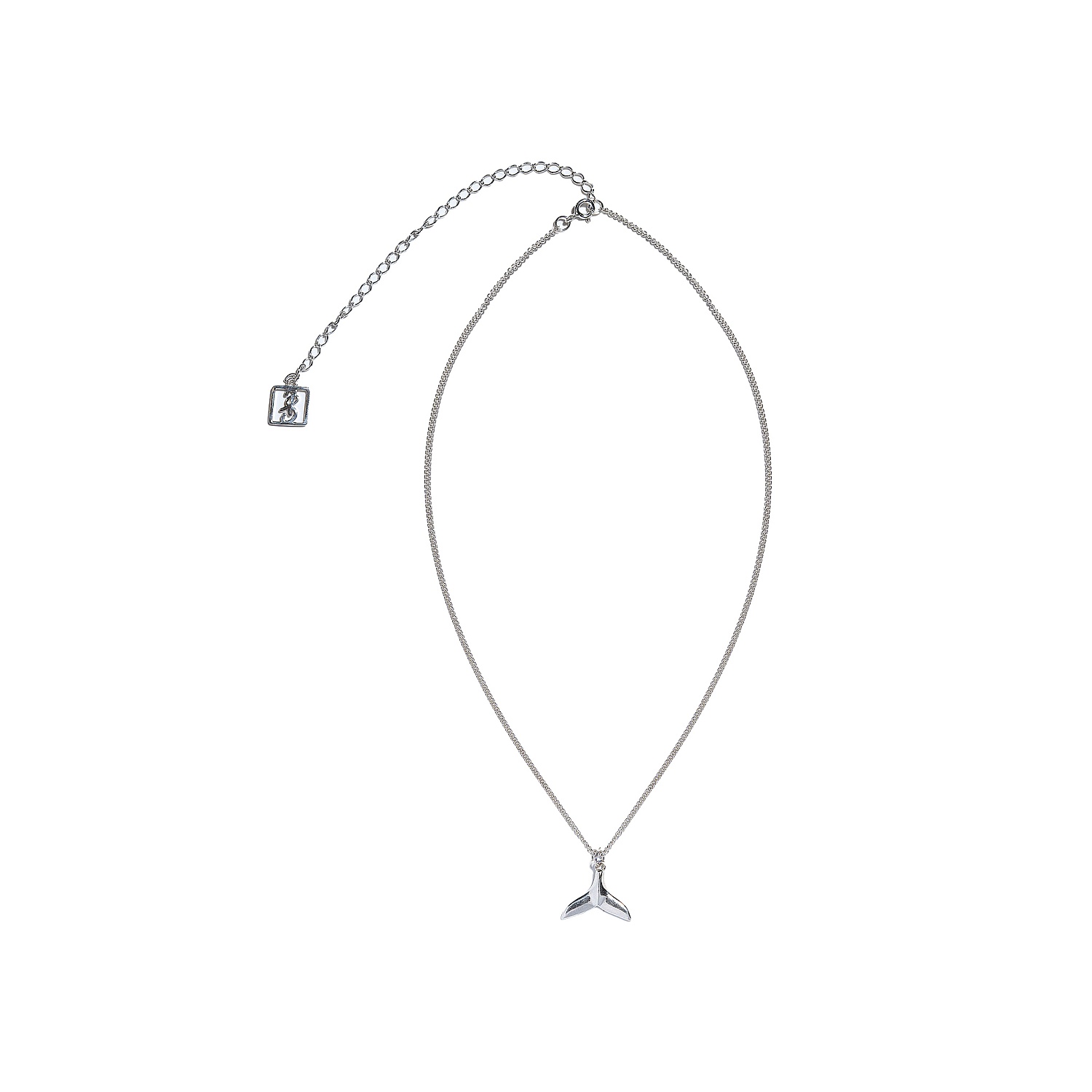 01-00-0118 Колье "Хвост Кита" (маленькое) (Ag 925)-2