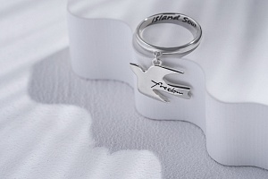 03-00-0569 Кольцо с подвеской "Freedom" (Ag 925)-4