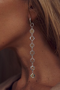 04-00-0450 Подвеска на серьгу Чакры с позолотой (Ag 925)-2