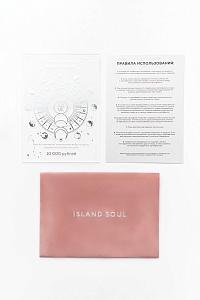 0226 Сертификат в бархатном  конверте пыльная Роза на 10000 руб-1