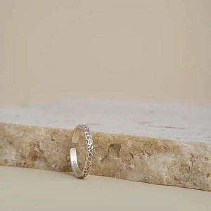 03-00-0156 Кольцо на пальцы ног (мятое) (Ag 925)-2