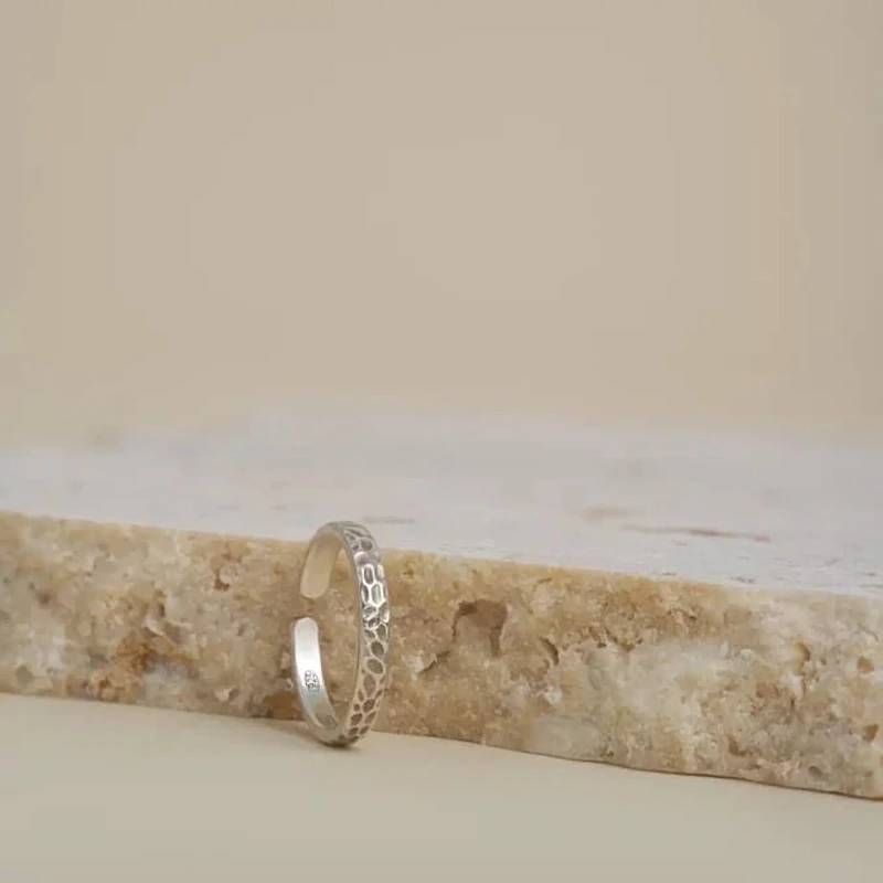 03-00-0156 Кольцо на пальцы ног (мятое) (Ag 925)