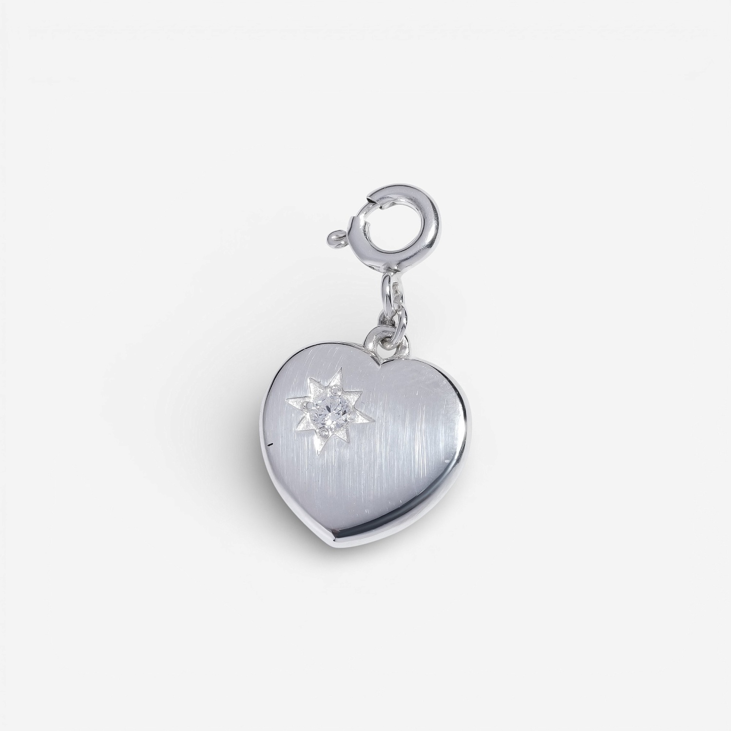 01-00-0579 Подвеска "Зорко лишь сердце"(на карабине) (Ag 925)-1