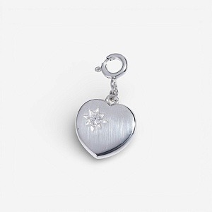 01-00-0579 Подвеска "Зорко лишь сердце"(на карабине) (Ag 925)-1