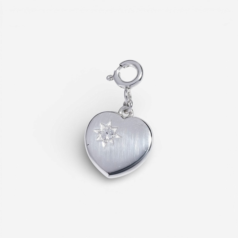 01-00-0579 Подвеска "Зорко лишь сердце"(на карабине) (Ag 925)