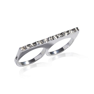 03-00-0602 Кольцо-двойное Кастет (Ag 925)-1