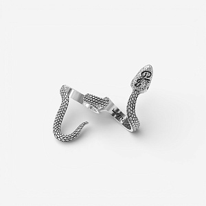 03-00-0555 Кольцо-двойное Snake (Ag 925)-1