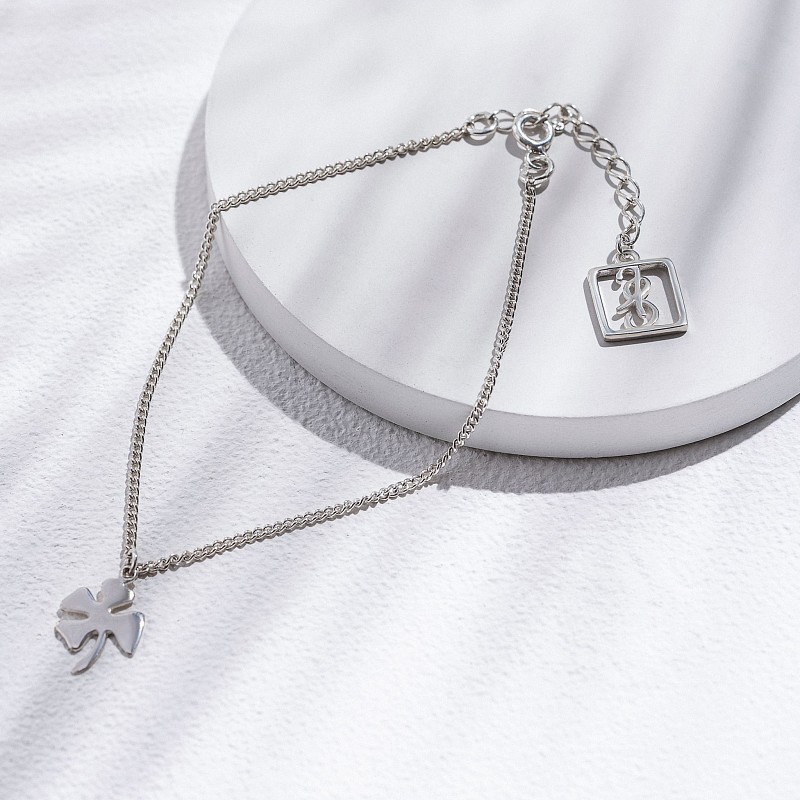 02-00-0016 Браслет клевер (Ag 925)