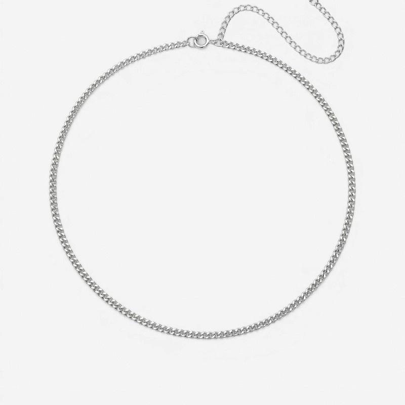 09-00-0046 Чокер Батуболонг (35 см) с удлинением (Ag 925)