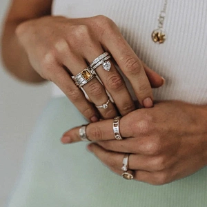 03-00-0578 Кольцо с подвеской Триллион (Ag 925)-5