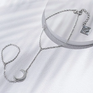 02-00-0500 Слейв-браслет с Полумесяцем (Ag 925)-1
