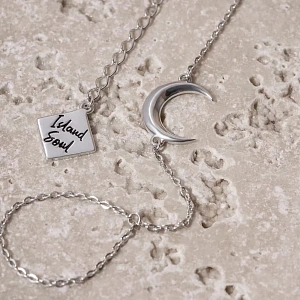 02-00-0500 Слейв-браслет с Полумесяцем (Ag 925)-2