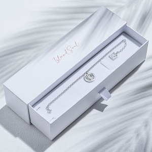 02-00-0156 Браслет со следами детских ножек  (Ag 925)-4