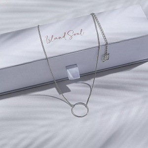 01-00-0128 Колье бесконечность (Ag 925)-3