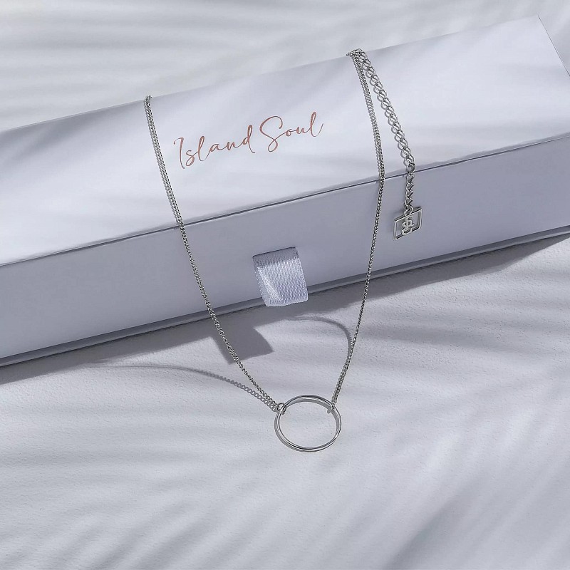 01-00-0128 Колье бесконечность (Ag 925)