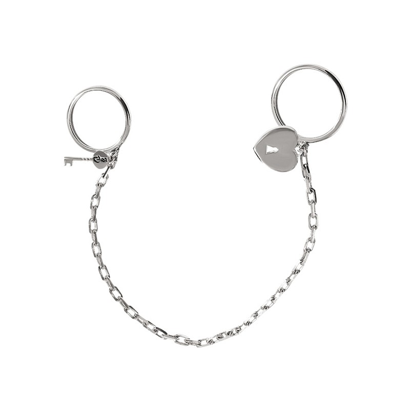 03-00-0537 Кольцо Rock it Сердце + Ключик (Ag 925)