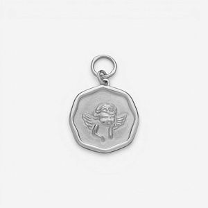 04-00-0483 Подвеска на серьгу "My angel always with me" (Ag 925)-1