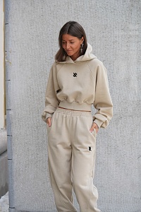 42-10-0022 Кроп-худи FREEDOM Пыльно-бежевый-1
